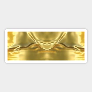 Liquid gold texture / pattern - cool design - gift idea Sticker